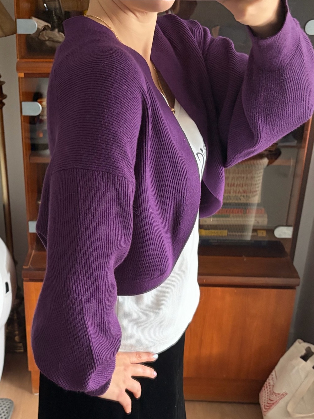 Babaton Purple Decision Shrug - Picture 3 of 4